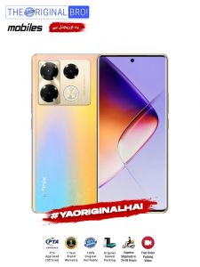 Infinix Note 40 Pro 4G - 12GB RAM - 256GB Storage - PTA Approved - 12 Months Warranty - Gold - The Original Bro Mobiles - TOB33